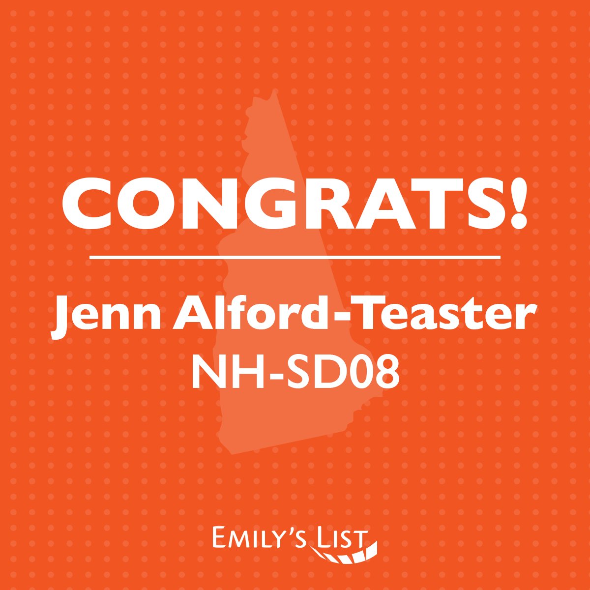emilyslist's tweet photo. Congrats to @JennForSenate on advancing through her primary! https://t.co/NWtygFYHMk