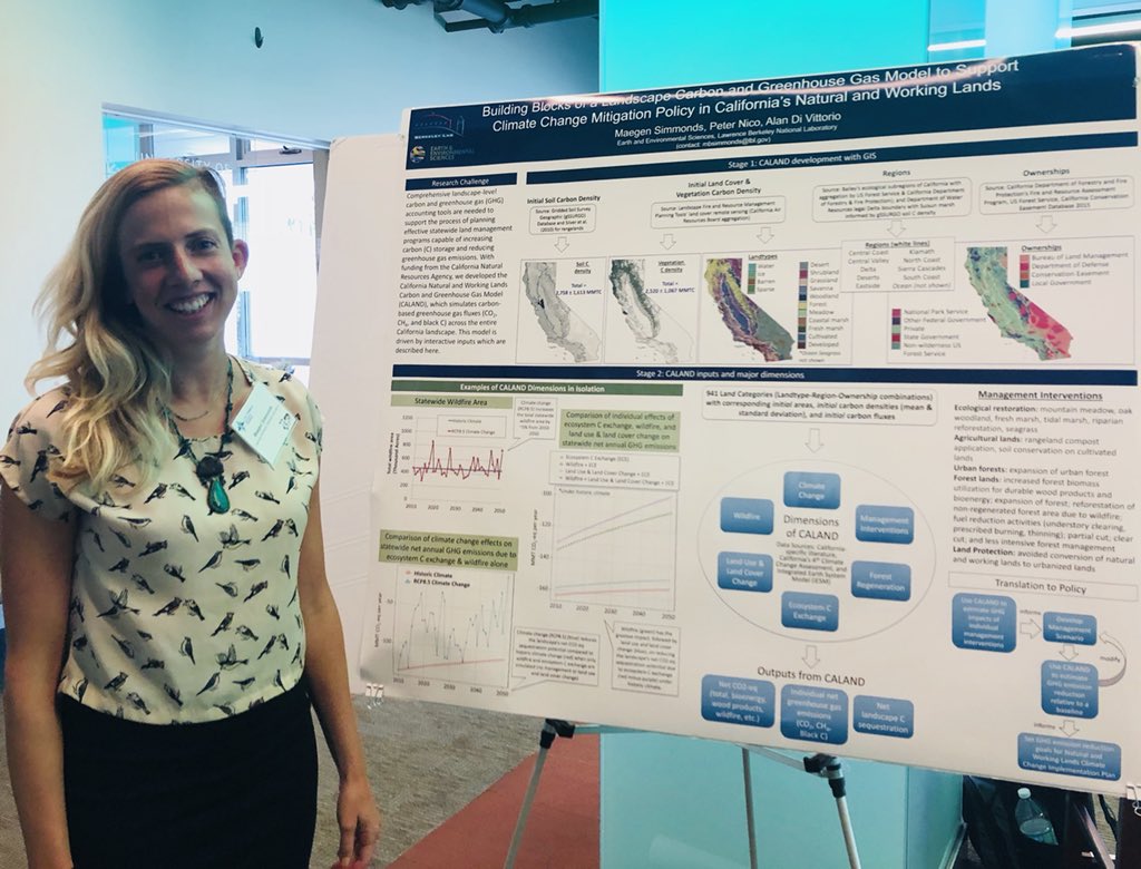 MaegenSimmonds's tweet photo. Debuting the building blocks of a landscape carbon and greenhouse gas accounting model that supports California climate change mitigation policy at the Low-Emissions Solution Conference #CALAND #GCAS2018 #LESCatGCAS https://t.co/as0gxhaAPD