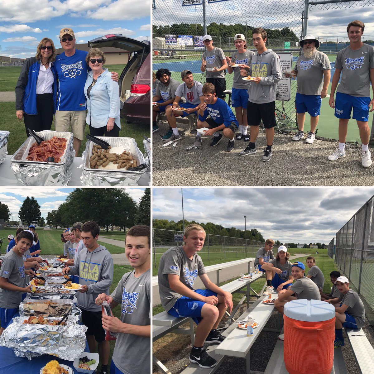 HSE_Tennis's tweet image. 2018 Fullhart Breakfast: Brinner Edition. As always, it was AMAZING!! Shoutout to the Fullharts for providing food for the entire team! This is the 7th year in a row that they have provided this meal for us.  Thank you, Fullhart Family! 👍🏻😋🍇🍌🍍🍳🥓🍽 #fullhartbreakfast