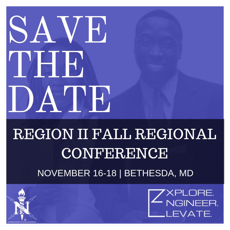 Hey Region II! Guess what? It's time to start making moves for the Fall Regional Conference! Register today with this link:  connect.nsbe.org/Meetings/Meeti…

Keep it #2HYPE with us in Bethesda in November! We can't wait to see you!