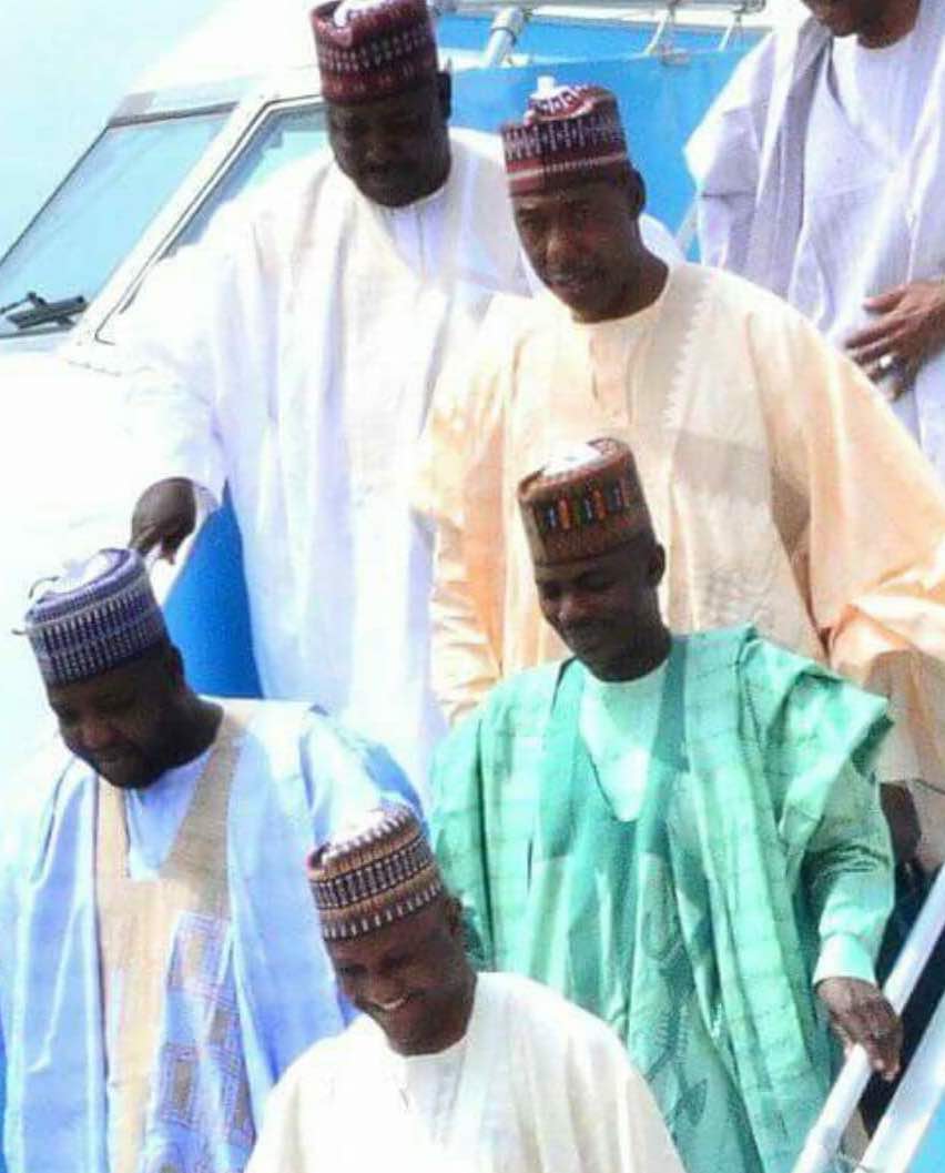 BornoYoung's tweet image. Borno State Politics: Only in Borno. They fly the same flight to Borno State, bought their Governorship form &amp;amp; came back home for their primary election. This is what we called siyasa ba da gaba ba! (#Politicswithoutbitterness). I wish you all the best my dear brothers...