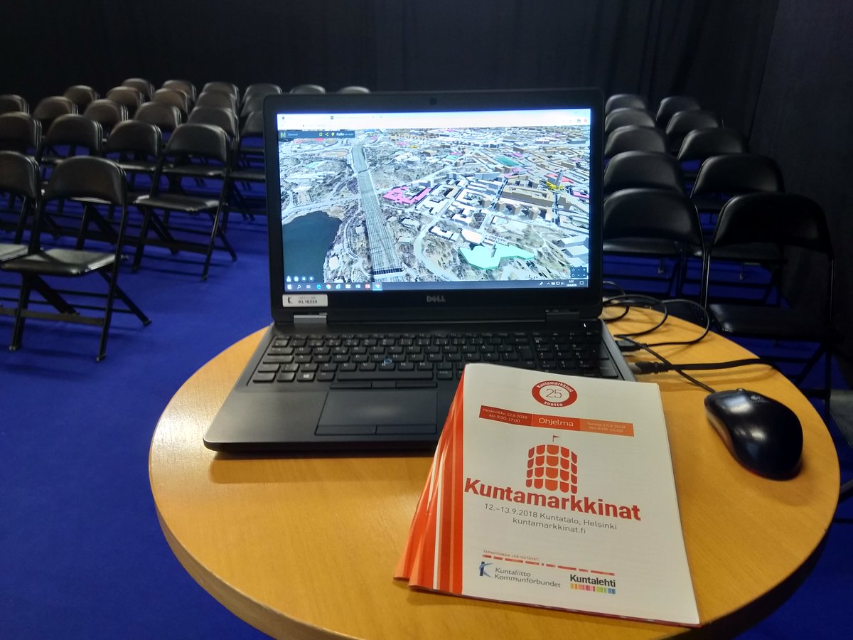 Bongaa tänään ja huomenna MAPGETS Suomi Kuntamarkkinoilla! Luvassa tiukka tietopaketti kunnille ilmaisesta 3D-alustasta. #mapgets #mapgetssuomi #kuntamarkkinat