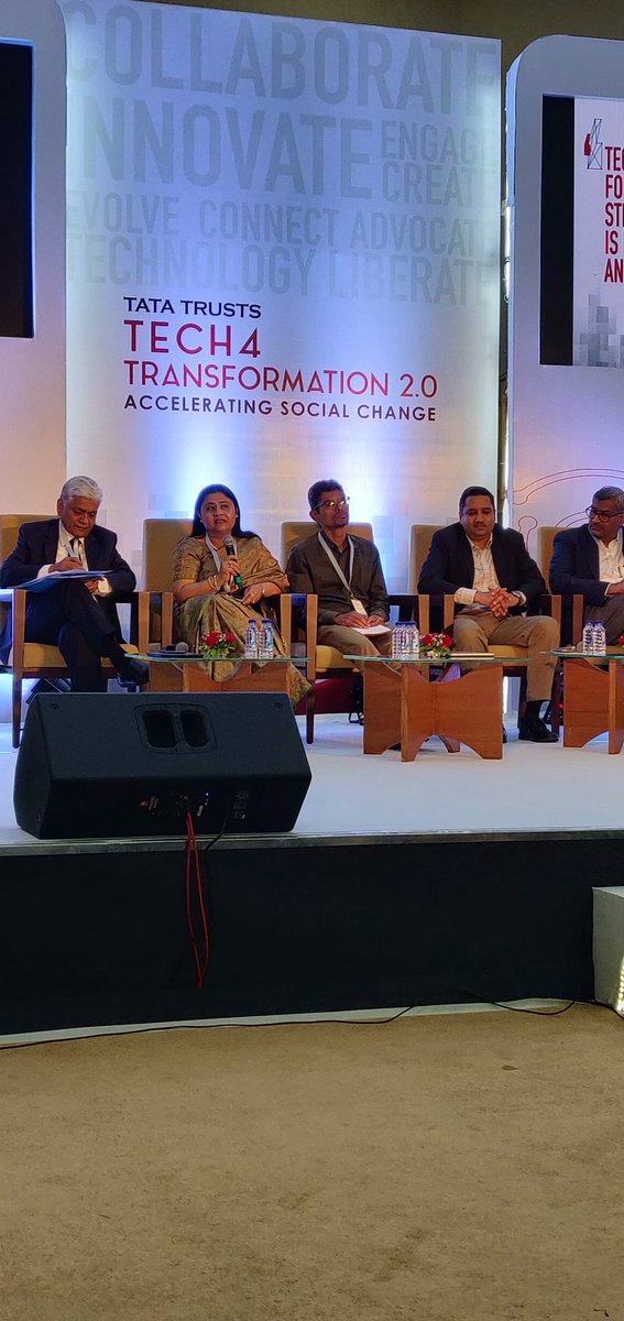 tatatrusts's tweet image. Panel 1 at the Tata Trusts #Tech4Transformation conclave: Technology for System Strengthening - Is it a choice anymore?
#T4T #SocialImpact #SocialChange