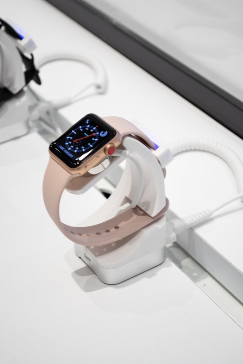 LHT Secruity Display Stand for Apple Watch. Support second alarm and using original wireless charging base