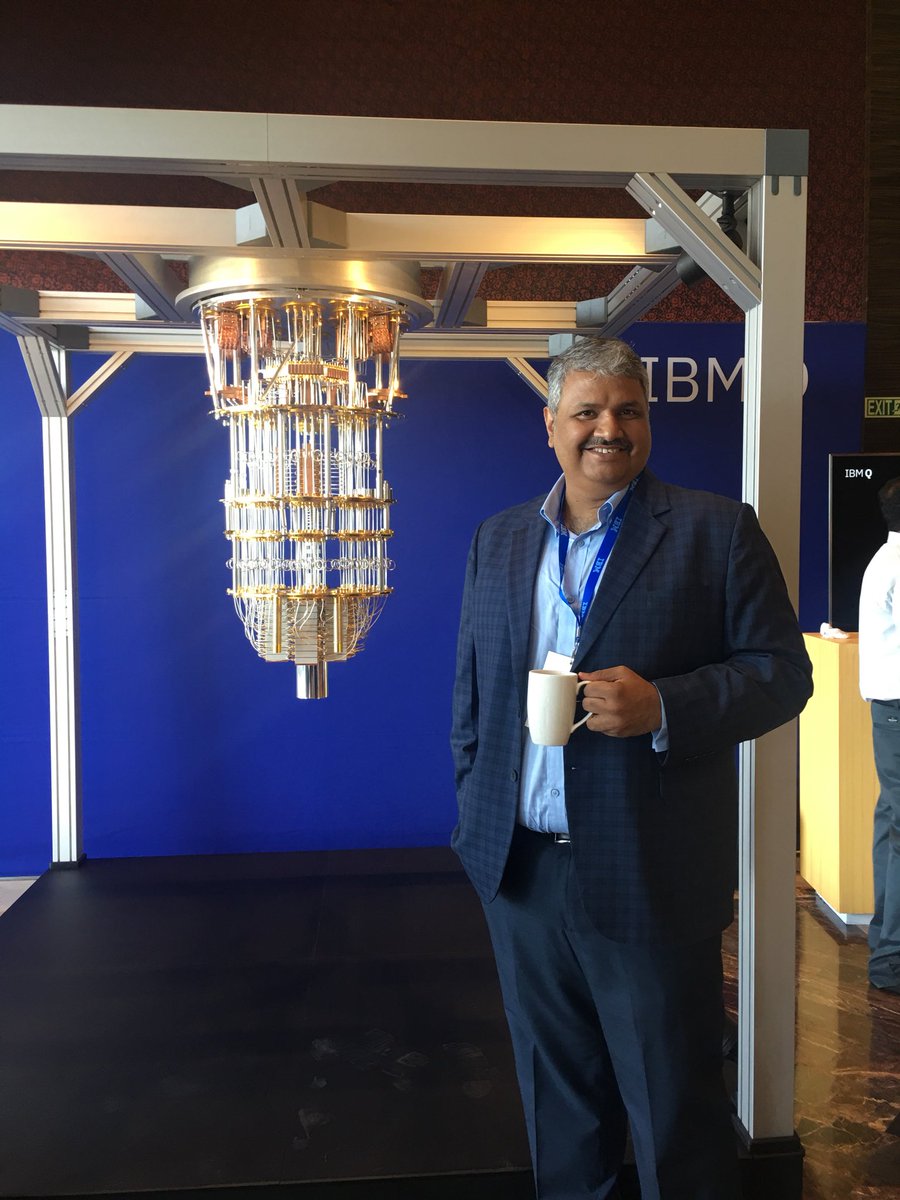 amishthakur's tweet image. At #ibmthinksummit with ‘Q’ #Quantumcomputint