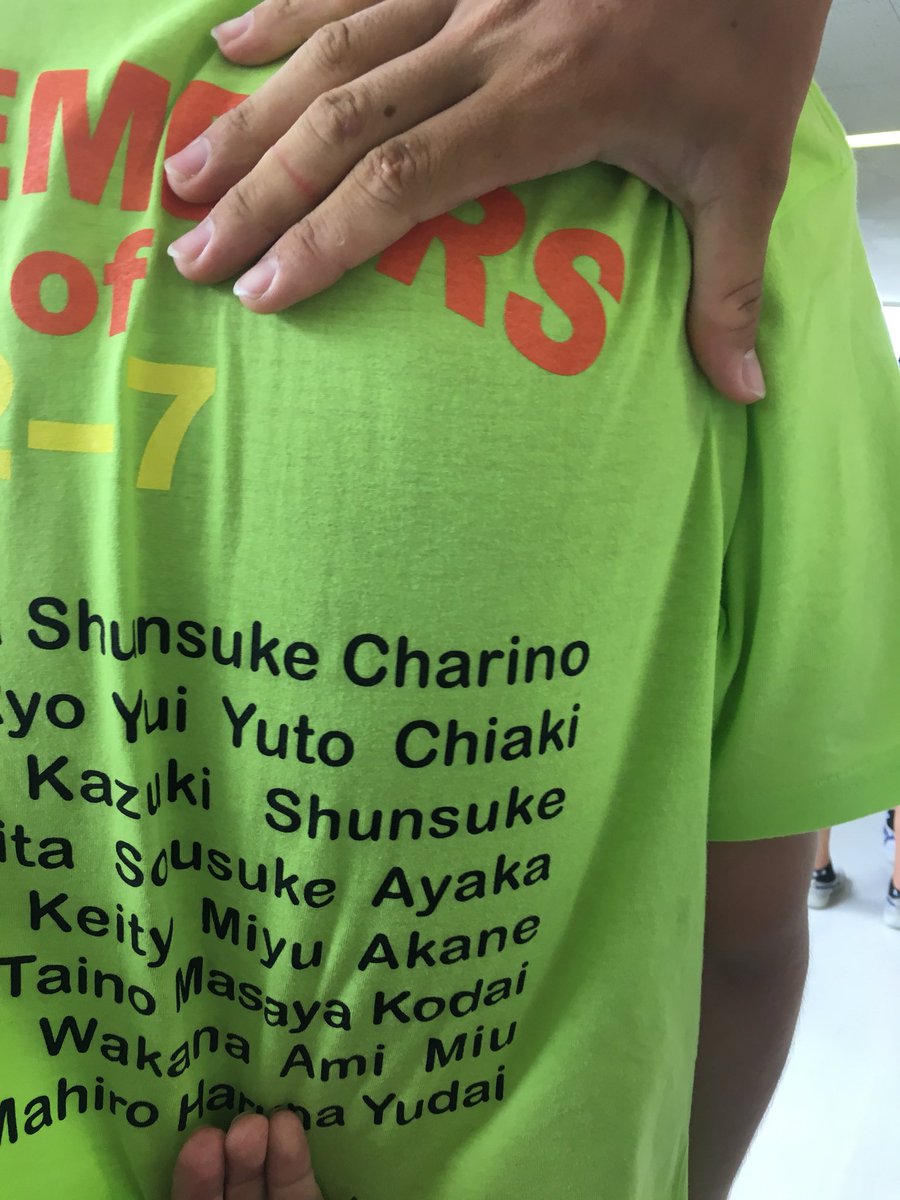 クラスTシャツちゃりのになった。