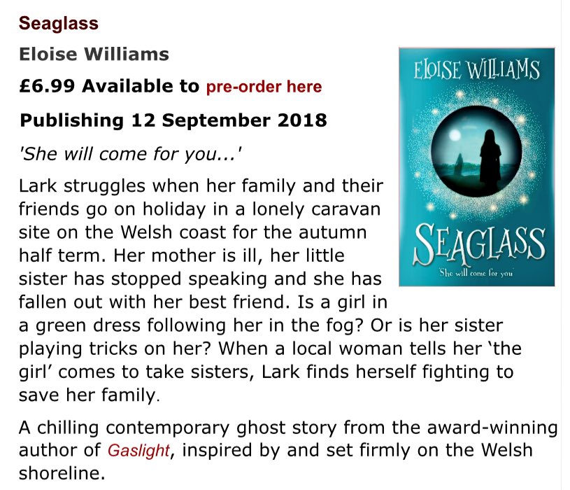 MrEPrimary's tweet photo. BOOK GIVEAWAY! 📚
#Seaglass @Eloisejwilliams

To celebrate its publication &amp; book birthday, I feel incredibly lucky that I’ve kindly been given 5 SIGNED copies of the hauntingly amazing #Seaglass to giveaway!

RT to win!
Ends 19/9, UK only.
5 winners chosen 20/9. https://t.co/0rbmnxV45R