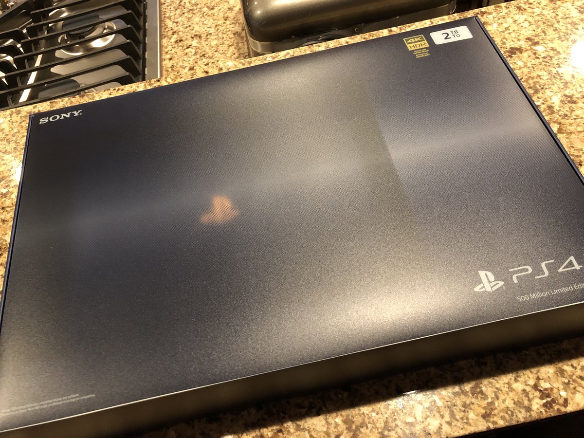 robeytech's tweet photo. When your #PS4Pro stops working, you got to go big or go home. Hey @asalisbury and @LadieAuPair should we open this on #BlueShow π. This is the best looking PS4 hands down! https://t.co/X5angDeClG