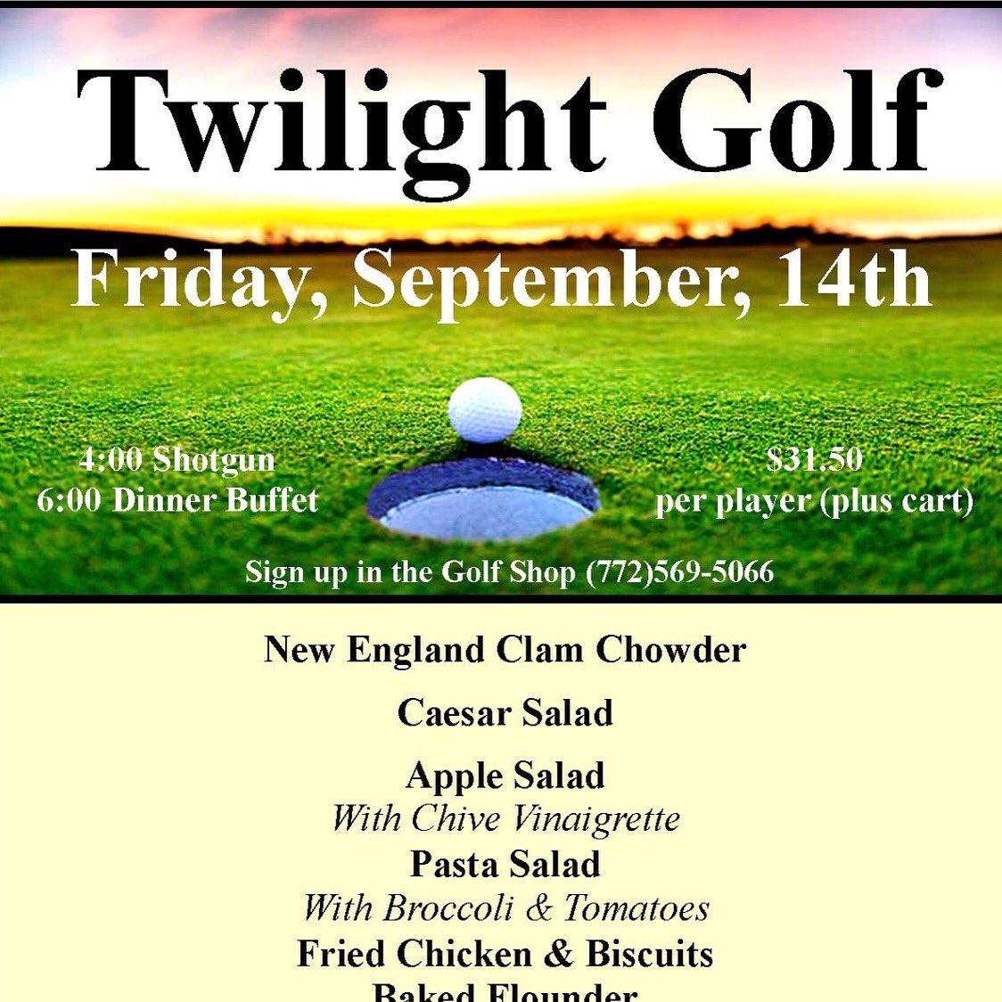 IndianRiverClub's tweet photo. Twilight Golf on Friday! Such a fun event! https://t.co/yu24ZBrrxg