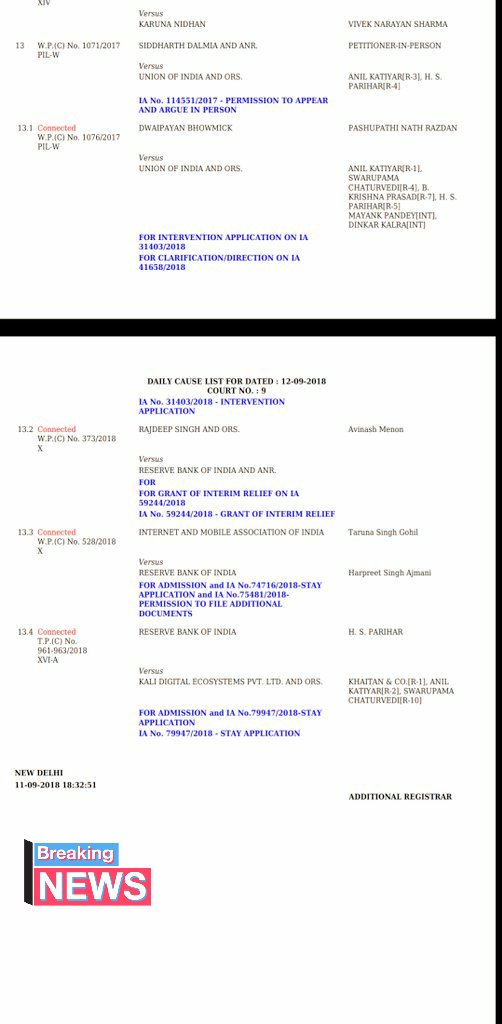 pushpendrakum's tweet image. #isupportcrypto 
See list of #crypto  related hearings