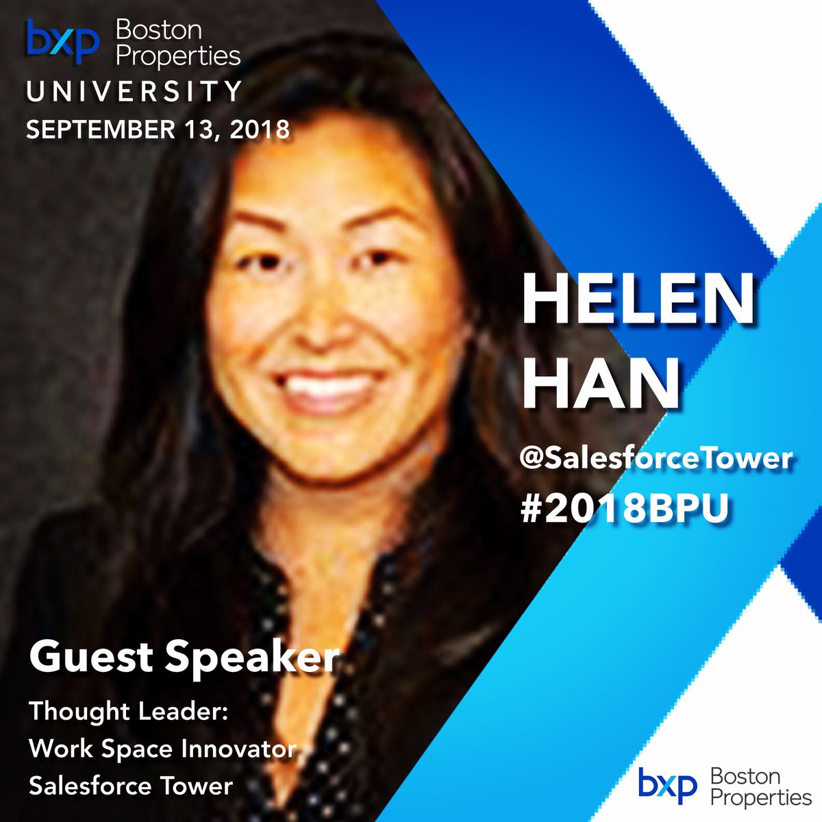 Bryan Koop (@koop_bjk) on Twitter photo Pleased to Announce Helen Han Guest Speaker Boston Properties University #thoughtleader #workspace #innovation #2018bpu <a href="/bxpboston/">Boston Properties</a> Pleased to Announce Helen Han Guest Speaker Boston Properties University #thoughtleader #workspace #innovation #2018bpu <a href="/bxpboston/">Boston Properties</a>