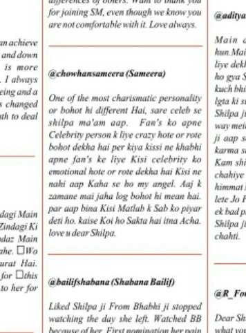 ChowhanSameera's tweet photo. Thank you very much @Queens_Magazine for including my tweet n edits in ur #QueensMagazine
My small effort is become worthy if Shilpa mam read my words 

Mujhse khush nasib hai mere likhe huve lafz...
Jinko kuch der padhe gi nigahein aap ki @ShindeShilpaS https://t.co/ArEeFDq3mx