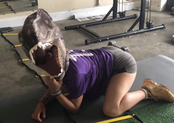 DTDSoftball's tweet photo. When One Of Your Online Mobile Catchers Sends Videos/Updates Of Her Workouts You Open This Up πππ Us Catchers Are A Special Bred. Thanks For The Laugh Kid. @CarolineEPatte1 πππ https://t.co/wyziiPZOKY