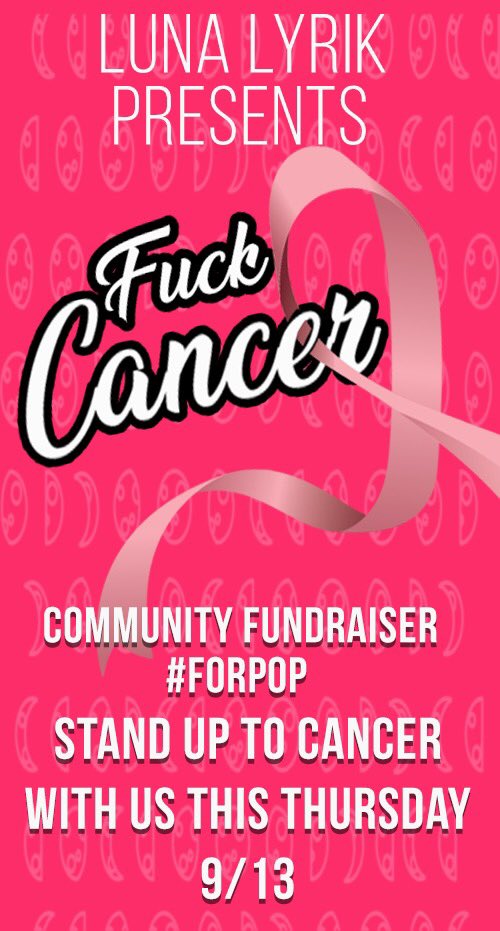 LunaLyrik's tweet image. I have to take care of some family stuff tonight so no stream. 

I’ll be back tomorrow, but for now, I’m excited to announce our fundraising stream #ForPop on Thursday!! Up to 16 hours of craziness and dono matching up to 1k!!!