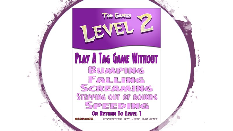 RoosterTraXCs's tweet photo. After hearing @jimsgymtx present to other #physed teachers, I was inspired to create these posters for Tag Game Levels.. https://t.co/KpQmiLSfcz https://t.co/c46ByxeRxp