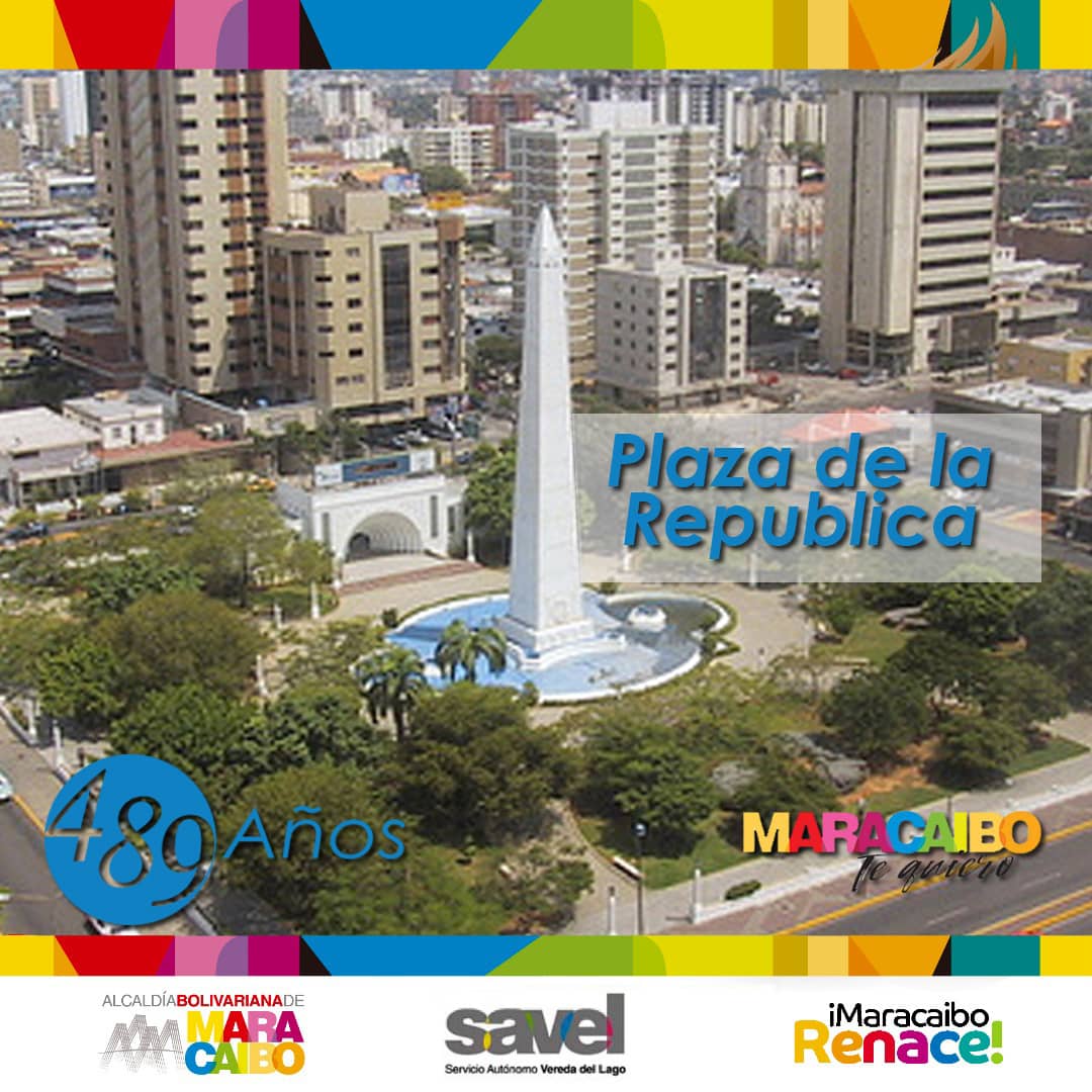 Serie #maracaibo489años La plaza de la república fue inaugurada el 23 de agosto de 1945 para conmemorar el centenario de la muerte del prócer Rafael Urdaneta, uno de los hijos mas ilustre de la región y ultimo presidente de la Gran Colombia.