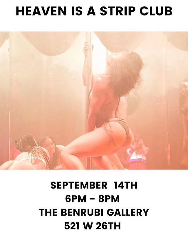 RACHEL LENA ESTERLINE
HEAVEN IS A STRIP CLUB
SEP 14 - NOV 10, 2018 @rachellenaesterline at @benrubi_gallery ift.tt/2N7z8zE