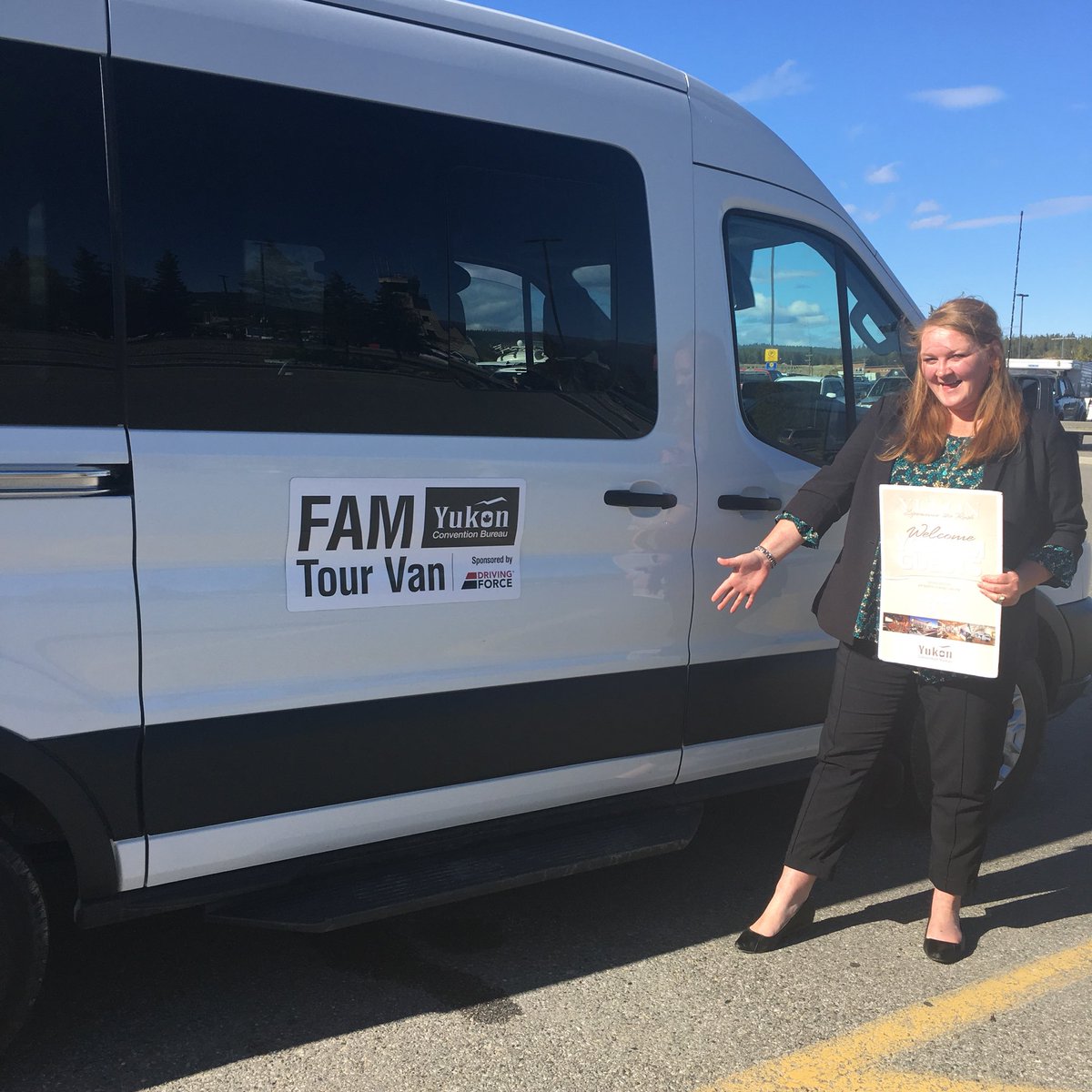TravelYukon's tweet photo. Right off the plane into the @weRdrivingforce FAM Tour van to tour the @go_ytm & @flyairnorth and finishing up with a delicious dinner at Antoinette’s - our Fall FAM Tour is off to a busy start! #MeetingsYukon #ExploreYukon #YCBFAM #MeetingProfs https://t.co/VSaOyQtW9A