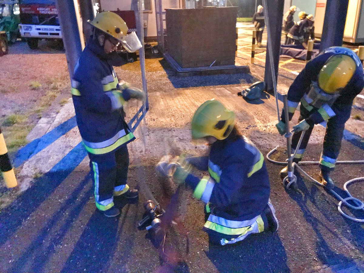 Our #YoungFirefighters were busy last night taking part in Dam Building to feed a Light Portable Pump to supply water to a delivery hose. 
Also knot tying for hauling aloft equipment. 
Our newest cadets; theory input in preparation for Hydrant Drills next week.