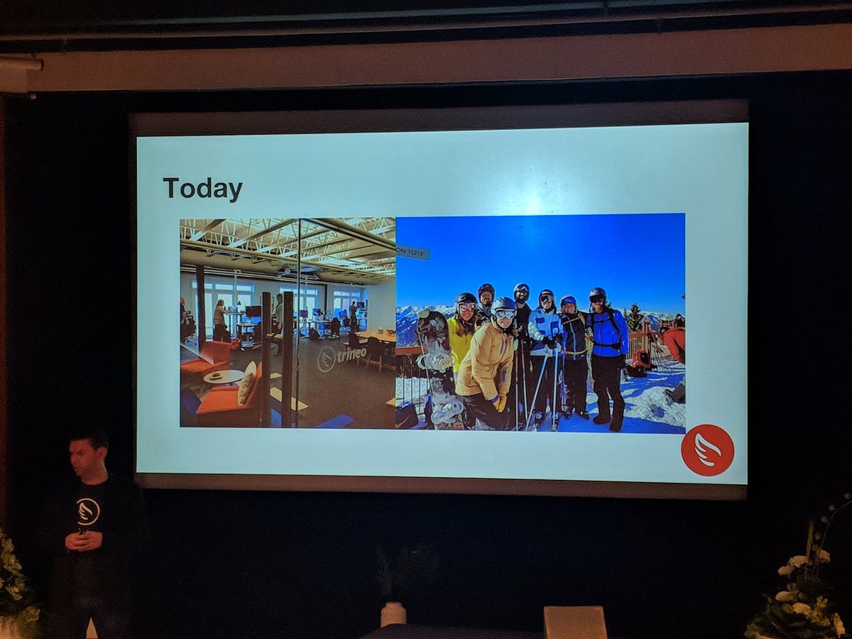 Inspiring to hear the <a href="/trineoltd/">Trineo Ltd</a> story from 2010 to now told by co-founder <a href="/danfowlie/">danfowlie</a> - I remember when it was just Dan &amp; <a href="/wasabhi/">Abhinav Keswani</a> in a tiny office in pre-#eqnz #Chch High St. Now a team of nearly 50 spread all around the world! #kudos #CantySummit18 <a href="/CanterburyTech/">Canterbury Tech NZ🛡</a>