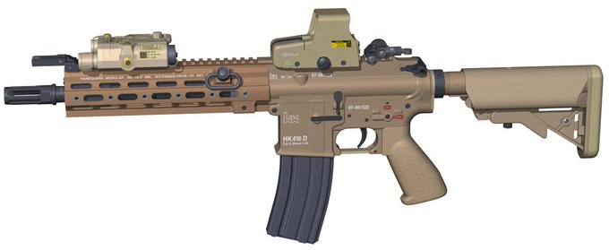 HK416をいろいろといじってみました。
#3DCG #Shade3D #HK416 