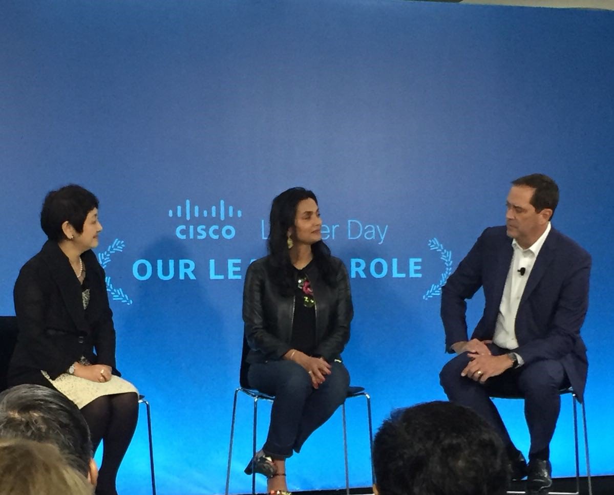 What a great start to #CiscoLeaderDay with <a href="/ChuckRobbins/">Chuck Robbins</a> <a href="/Miyuki_Suzuki1/">Miyuki Suzuki</a> and <a href="/LizCentoni/">Elizabeth</a>