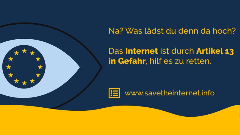 Petition unterschreiben und das Internet retten! Jetzt! Direkt! Dankeschön! change.org/p/stoppt-die-z…