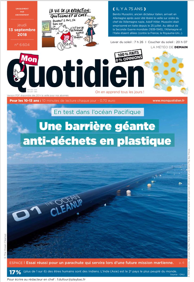 #UneDemain ⁦<a href="/TheOceanCleanup/">The Ocean Cleanup</a>⁩
