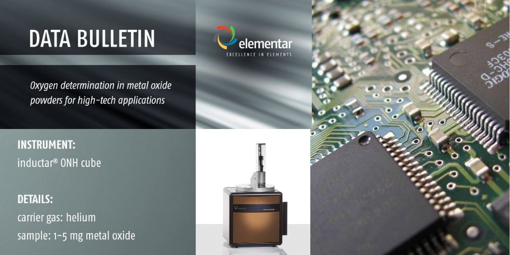 elementargroup's tweet photo. #Elementalanalysis is a state of the art procedure for the determination of the #oxygen content within the #qualitycontrol processes of #metal #oxide materials. Learn more in our latest #DataBulletin: https://t.co/GFkkv0trAx https://t.co/oM2hEeeTjl