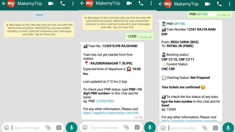 inewtechnology2's tweet photo. Checking PNR status and live train status on WhatsApp is possible now due to a partnership between WhatsApp and IRCTC
#CheckPNRStatus #Technology https://t.co/kLf50bOxH1
