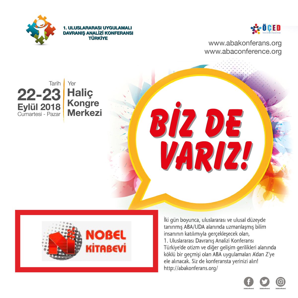 Nobel Kitabevi ABA Konferans Sponsorlarından Ya Sen? <a href="/slmparlak/">Selim Parlak</a> <a href="/parinyk/">parin yakupyan 🐞</a> <a href="/DulgerMevlut/">Mevlüt DÜLGER</a> Algı Özel Eğitim Özel Çocuklar Eğitim ve Dayanışma Derneği Nobel Tıp Kitabevleri #nobelkitabevi #otizm #autism #aba #abakonferansı #bcba #abaterapi #bcab #davranışterapisti #algı