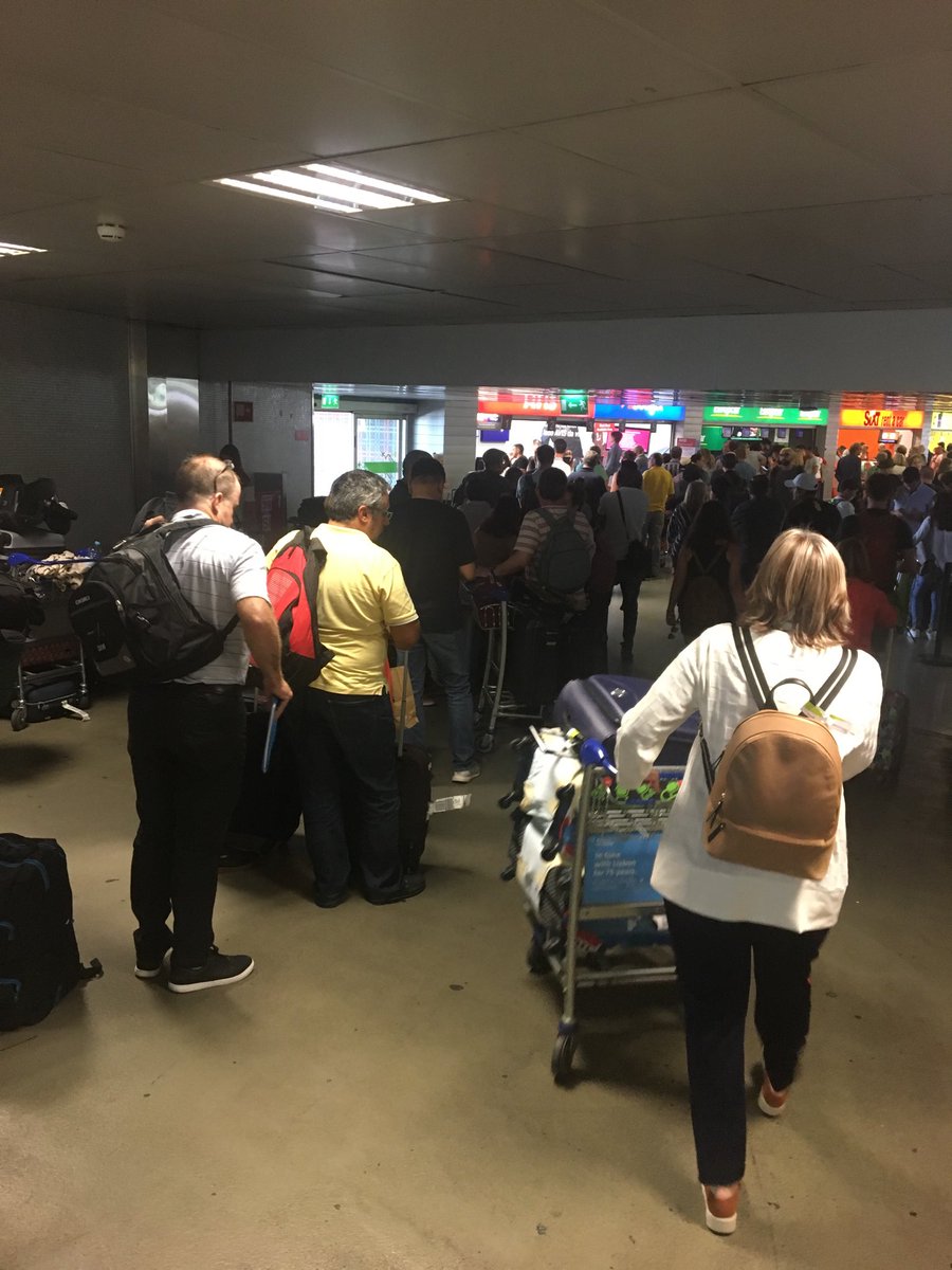 Nice one ⁦<a href="/Avis/">Avis Car Rental</a>⁩ , 40 min queue so far for car and only half way there at Lisbon airport!#useless #avis #budget