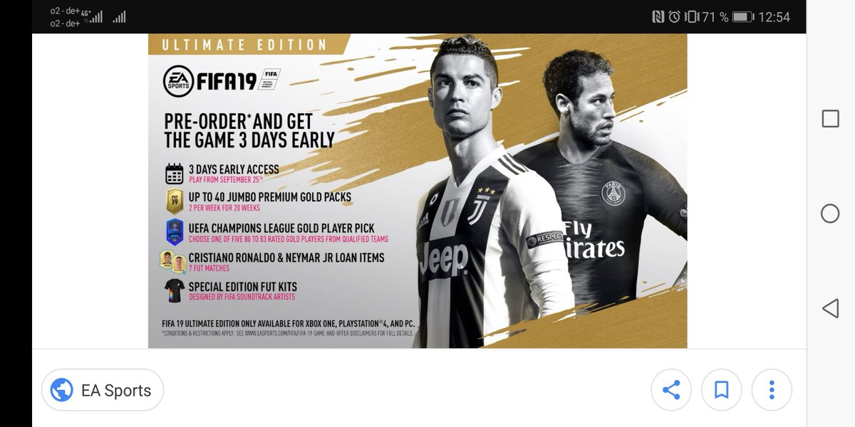 blackarrow889's tweet image. ---Giveaway---

Ich verlose eine Ultimate Edition Fifa 19 für eine Konsole eurer Wahl 😎

Retweet + Follow um teilzunehmen :)

Auflösung am 20.09