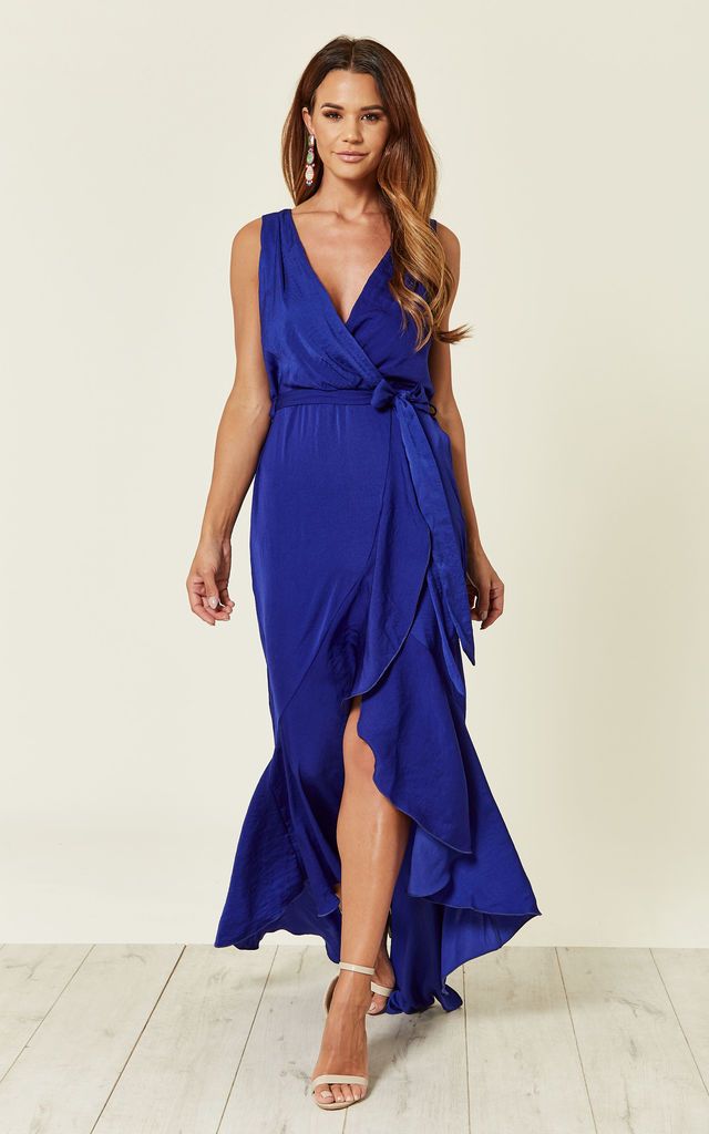 silkfred blue maxi dress