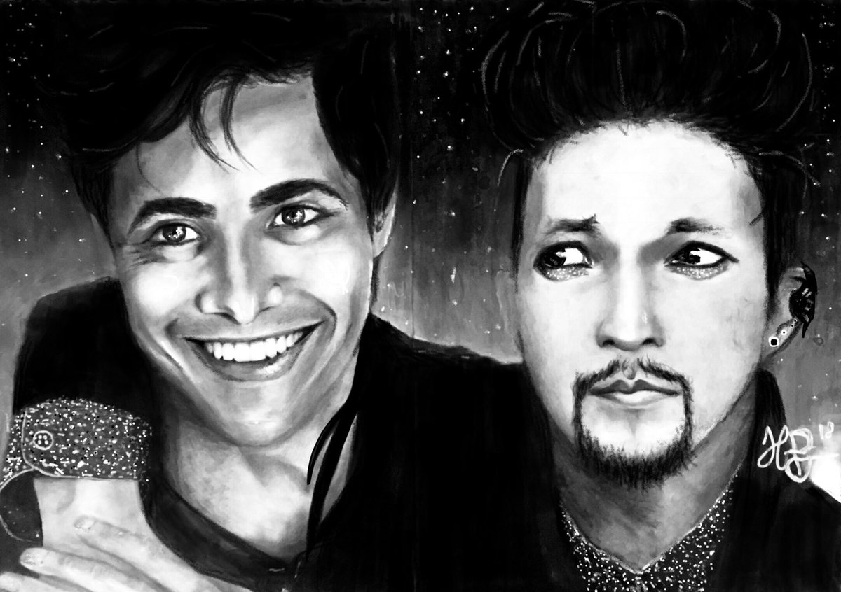 hanna_bane's tweet photo. Happy Birthday, Alexander. 🎂
—-
Drawing of #Malec. 🖤✏️ 
#SaveShadowhunters @HarryShumJr @MatthewDaddario @ShadowhuntersTV https://t.co/XhdZt7gaEE