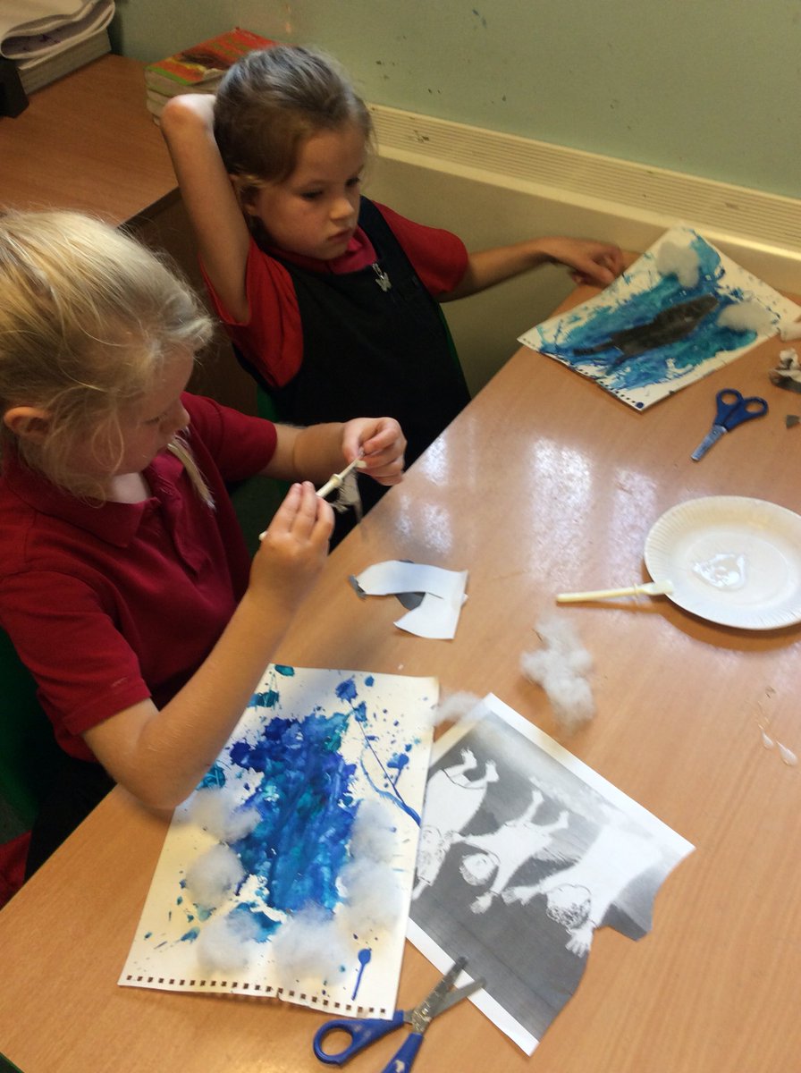 MrHartney3H's tweet photo. Our first English narrative is based on a book called Cloudland. The children created some artwork as a stimulus before we read the book.... https://t.co/BVDy4E3ljI