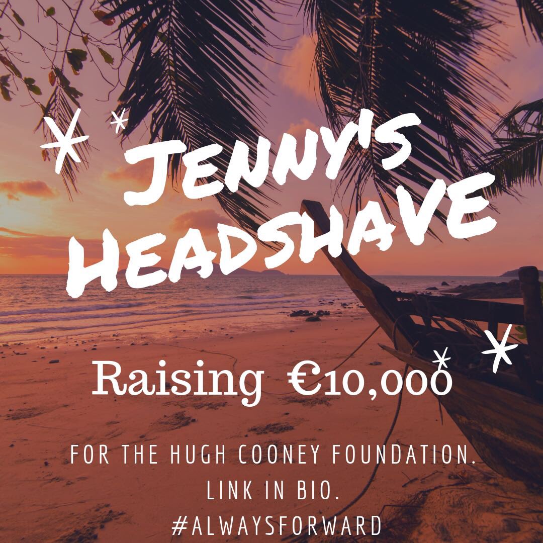 Shortly I will loose my hair due to Chemo. I have decided shave my head for charity &amp; the target is to reach €10,000 by Midnight on Fri. Funds will go directly to the Hugh Cooney Foundation who provide free psychology services to cancer patients Donate: bit.ly/2x2JLtq