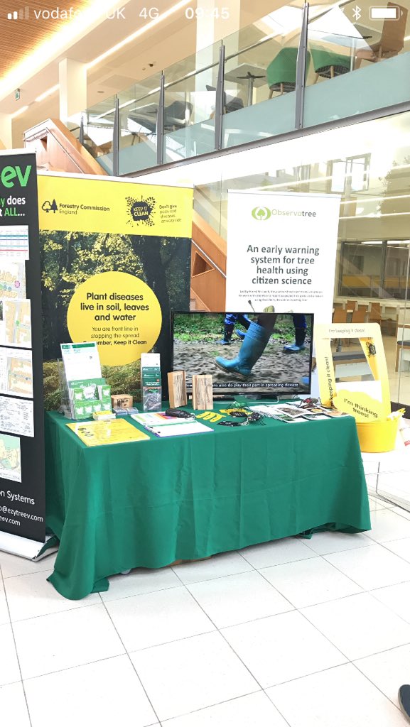 BeckiGawthorpe's tweet photo. The @ForestryCommEng Tree Health stand won the ‘Best Exhibitor 2018’ award at the @ArbAssociation Soils &amp; Trees Conference dinner last night. Very unexpected! Thank you Henry Girling for the vote. Mike Ndeze, @LMBrooker, our hard work paid off! https://t.co/GCyvmZwfJm
