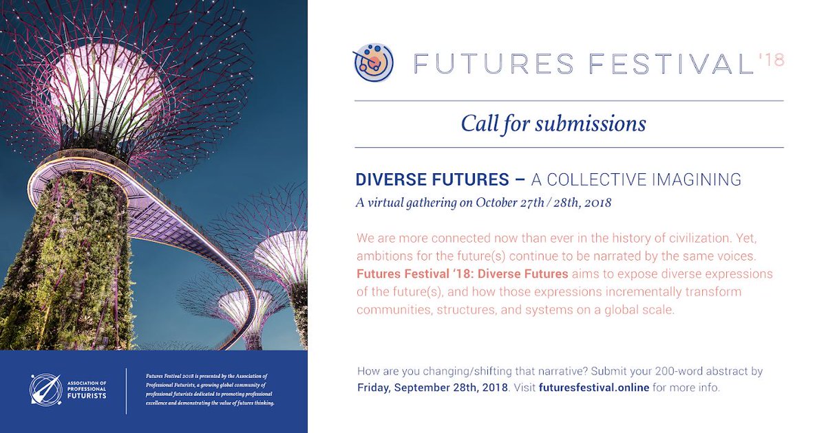 KomalFaiz's tweet photo. Call for submission for the futures festival is now open. Send your entried!! My friend is doing a great job in making this happen. @okanaga86 https://t.co/Te4XzSydOd