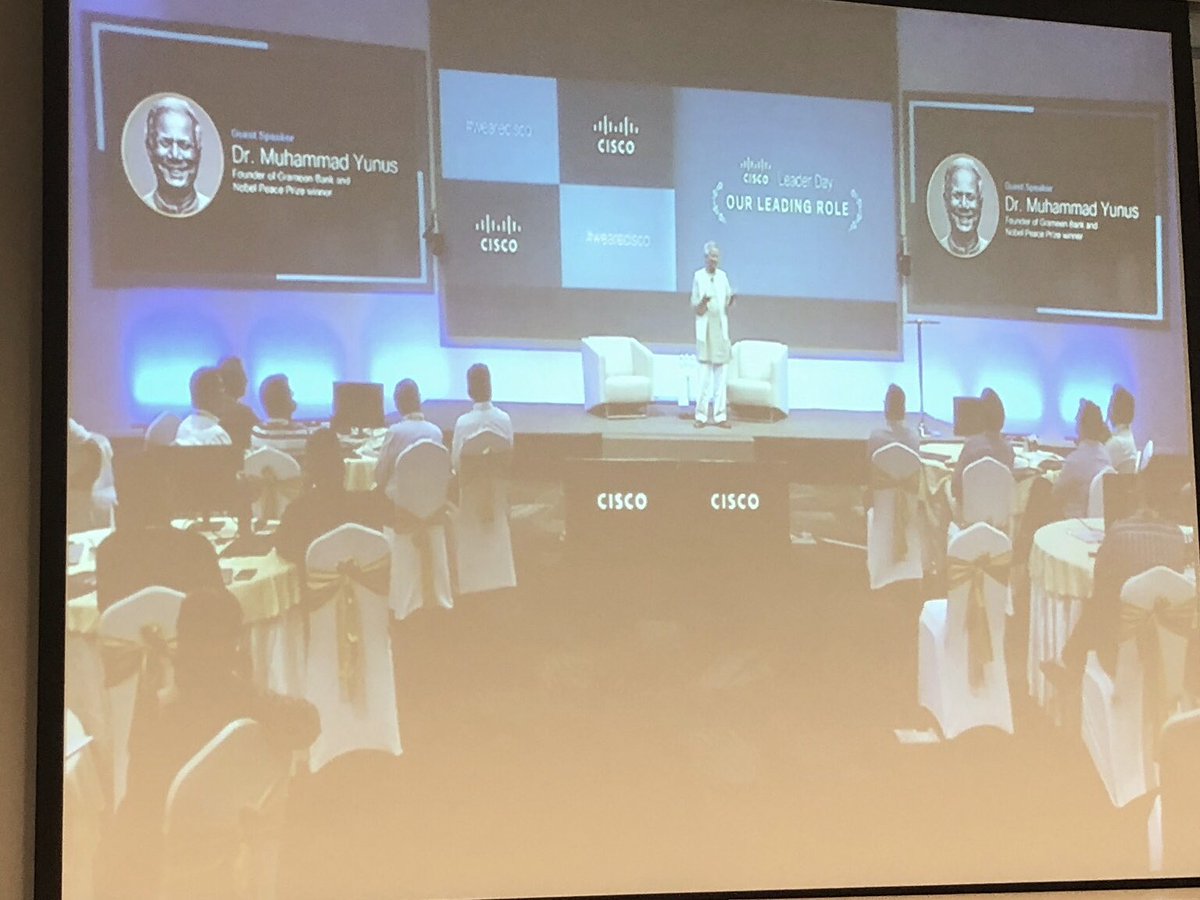 Breaking all the rules for all the right reasons! Inspirational talk by Dr Mohammad Yunus #CiscoLeaderDay