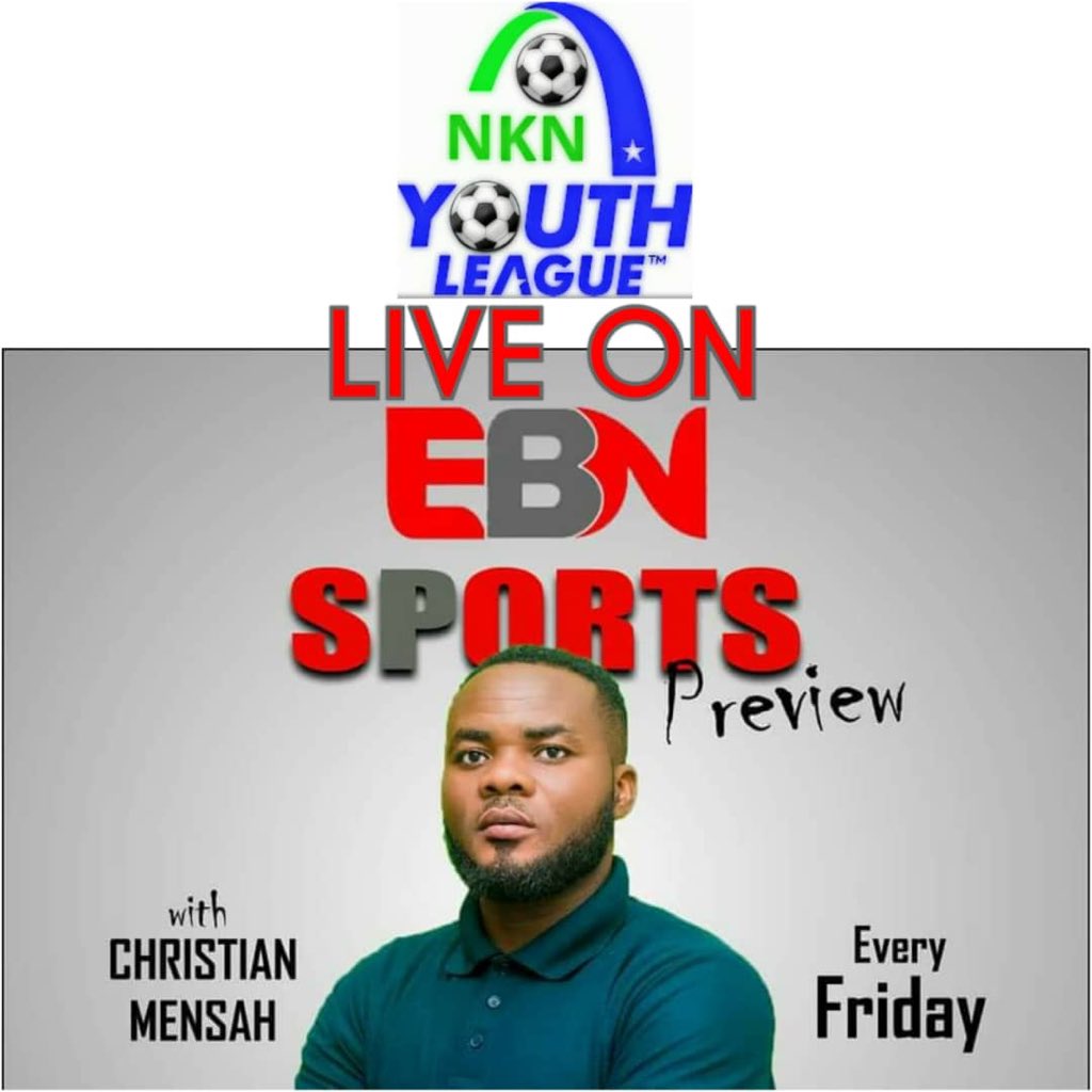 Life_style90's tweet photo. The reigning community youth league in Ghana @NknYouthleague Will be live on EBN TV. For more updates Follow EBN Sports room on Facebook and watch it live on EBN TV every Friday 7pm. #NYL18 #PromotingGrassRootFootball #EBNsports @E_Adebayor @kwesesports https://t.co/E4YRhx8ryU