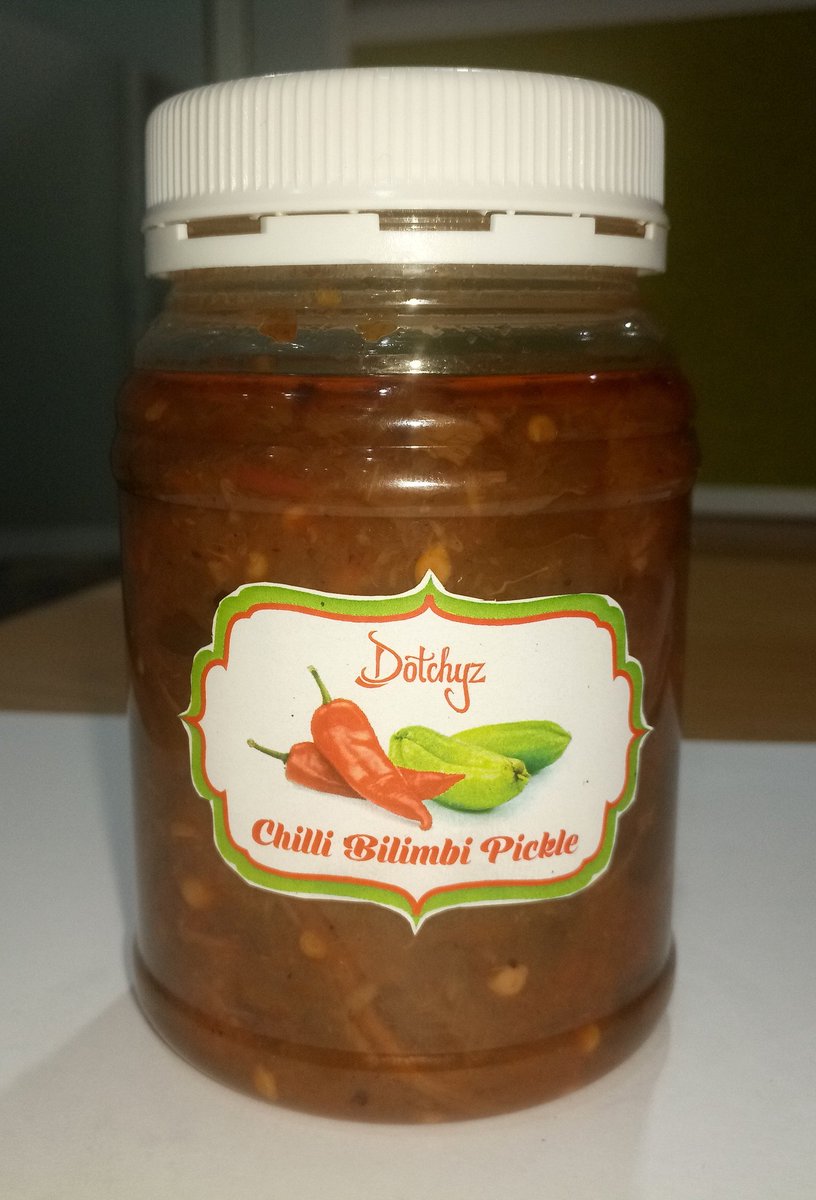 DotchyzGroup's tweet photo. Unaanzaje Kukosa #chillibilimbipickle katika mlo wako? Toa oda yako leo na #jilambe😋 kwa sh. 4000/- tu.
#itsworthit #fresh #tasty #hutojutia #freshfromkitchen #bilimbipickle #dottylicious✨ #dotchyz https://t.co/Z5bxDTuUJ3