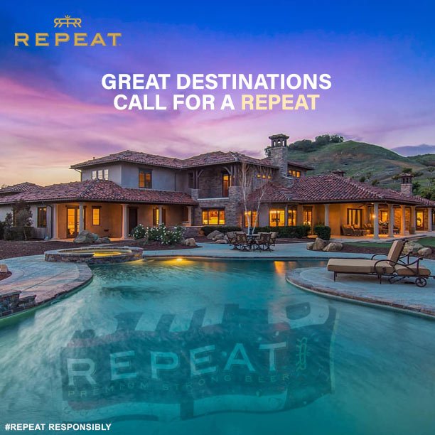 RepeatIndia's tweet photo. Great destinations call for a Repeat!
#Beer #Brew #DrinkResponsibly #Repeat #Premium #Strong #Chilled #Cheers #GoodThings #CallForARepeat #RepeatBeer https://t.co/zIvfVsglXs