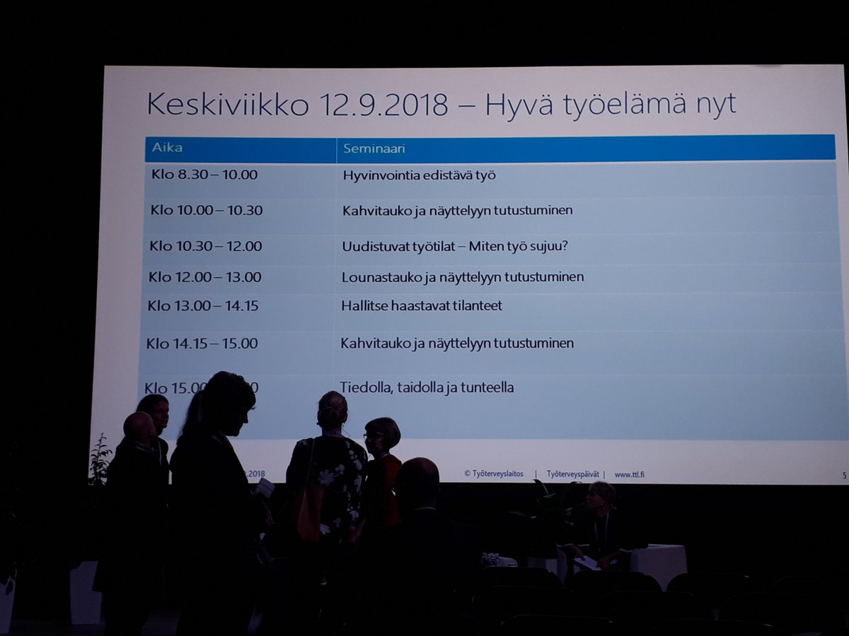 #ttpaivat. Odottava tunnelma. Kohta kehitetään työtiloja. #työhyvinvointi