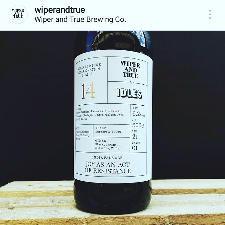RockLarder's tweet photo. Looking forward to getting hold of one of these @WiperAndTrue @idlesband well done! #bristol #beer https://t.co/axZYJxkrn4