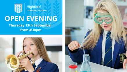 HighfieldLA's tweet photo. Thursday 13th September, 4:30pm.
#OpenEvening #FindYourSTAR #WeAreSTAR #dontforgettojoinus https://t.co/nNqoDHJYMx