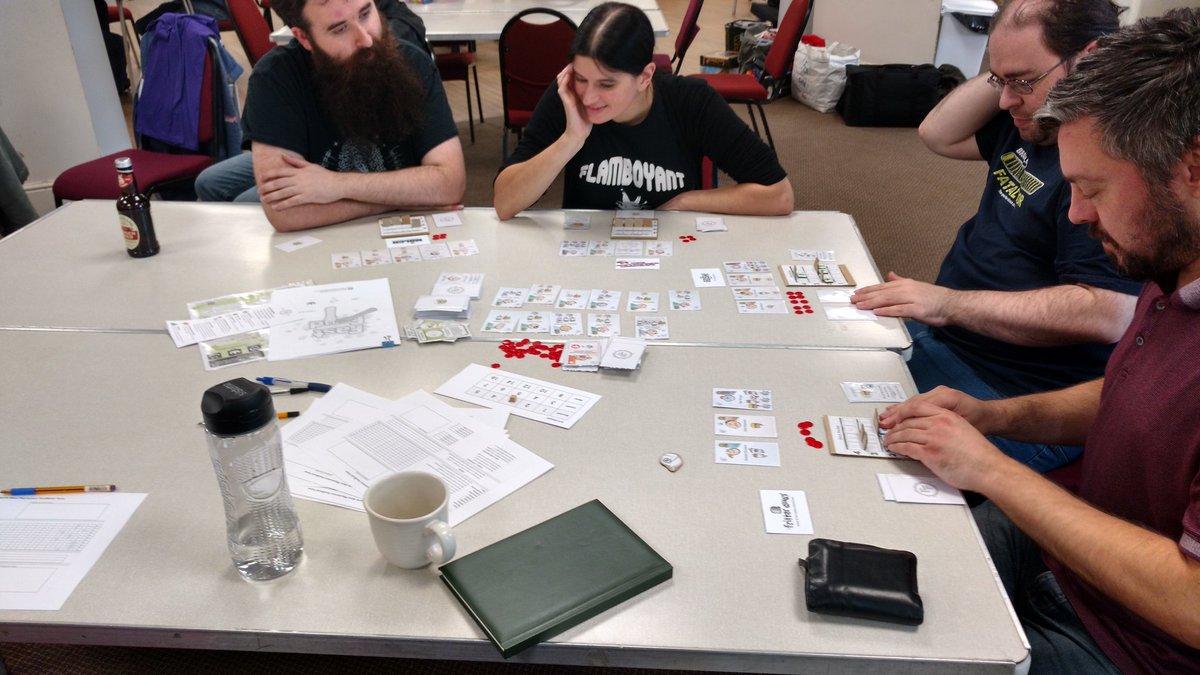 FastFeudGame's tweet image. Many thanks to everyone who helped #playtest my #boardgame #FastFeud on Saturday. Had a great time and some good laughs which is what gaming's about right?! 😁