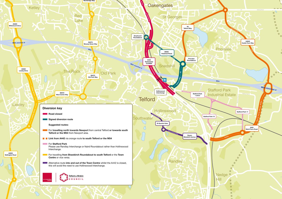 If you need the diversion maps for the Telford Footbridge project you can find all the information you need here telford.gov.uk/footbridge Thanks for your patience while we complete this project. 🚧🏗️