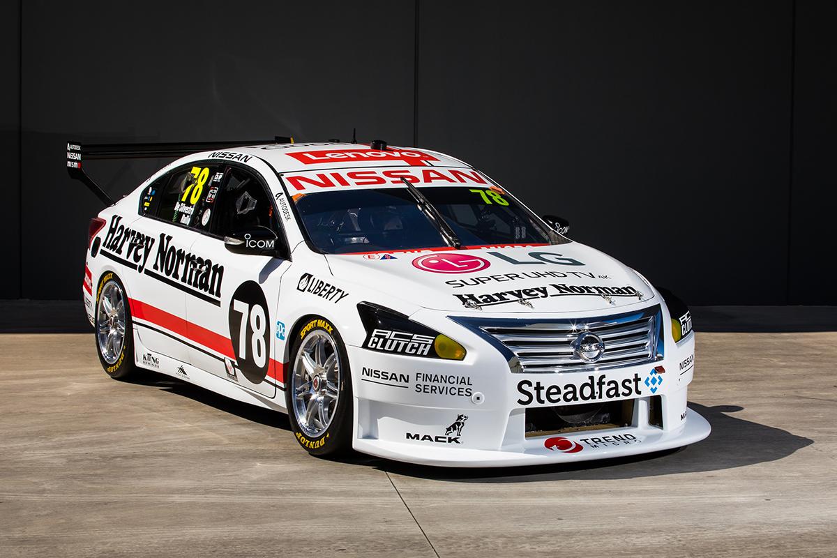 supercars's tweet photo. .@Nissan_MSport has unveiled the retro look @simdesilvestro and @AlexRullo62 will carry at Sandown. #VASC

➡️ https://t.co/VXTE2gd6VU https://t.co/7cb5yVMiEu