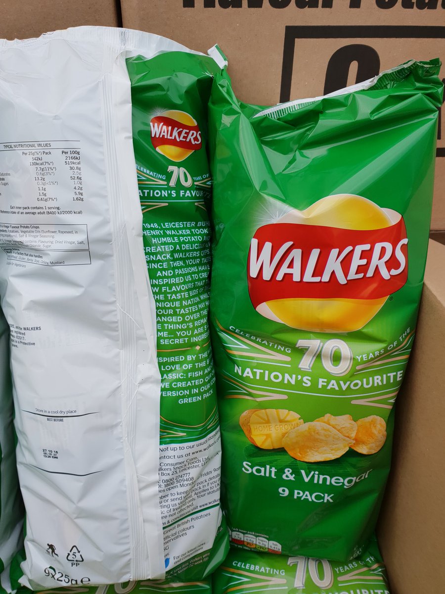 LewisFoods's tweet photo. Looky here!!! A 9 pack of Walkers.....Yes NINE pack, that can be retailed for a quid..... Yes £1!!! Get those customers in with a deal now !!!! https://t.co/hX3n9FH7Ez